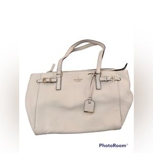 Kate Spade Pebbled Leather Shoulder Bag in White